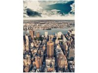 50X70CM ZACHÓD SŁOŃCA MANHATTANEM OBRAZ PION ŚCIAN