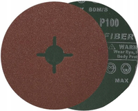 100x KRĄŻEK FIBROWY DYSK FIBROWA FIBRA 125 mm P100