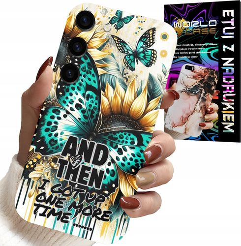 ETUI DO SAMSUNG GALAXY S23 PLUS - AND THEN I GOT UP, KOBIECE WZORY + FOLIA na Arena.pl