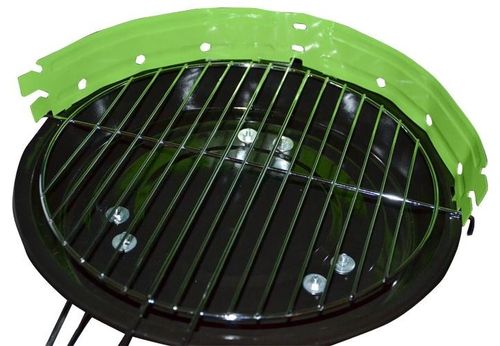 Grill okrągły mini BBQ zielony na Arena.pl