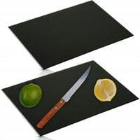 DESKA SZKLANA KUCHENNA 20x30CM CZARNA DO KROJENIA SZKŁO HARTOWANE FESTA