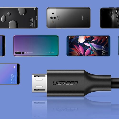 kabel przewód micro usb - usb-a 0.5m - czarny na Arena.pl