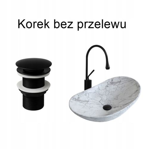 VELDMAN Korek klik-klak czarny mat BEZ PRZELEWU BLACK MAT na Arena.pl