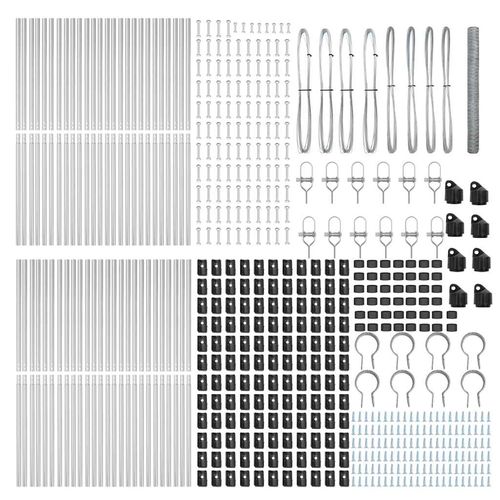Ogrodzenie z słupkami Srebrny 1.6 x 100 m Stal pokryta PCV na Arena.pl