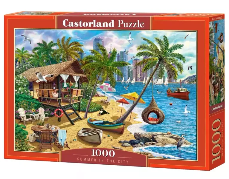 Puzzle 1000 elementów. Lato w mieście zdjęcie 1