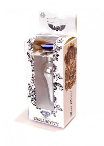 plug jewellery silver butt plug  dark blue na Arena.pl