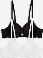 Biustonosz push-up Next w kolorze czarnym i białym 80C