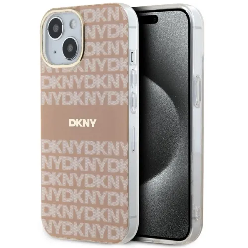 Etui DKNY IML Mono & Stripe MagSafe na iPhone 15 Plus / 14 Plus - różowe na Arena.pl