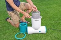 filtrująca pompa basenowa ze skimmerem skimatic flowclear 3974l/h bestway