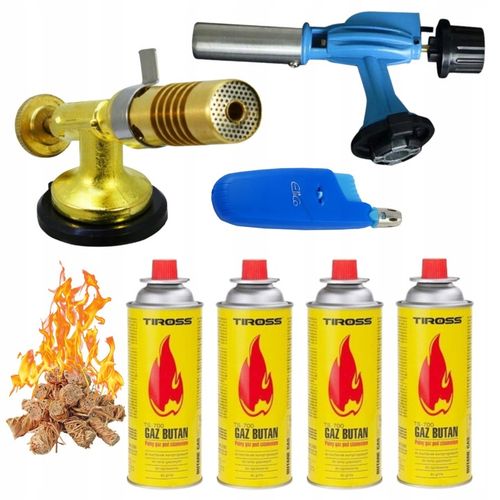ZESTAW PALNIK MOSIĘŻNY+ŻELIWNY+4x GAZ TIROSS +10szt na Arena.pl