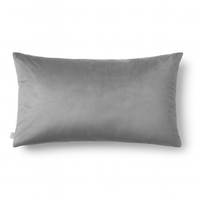 Prostokątna poszewka welurowa Werona – szara