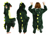 DINOZAUR STRÓJ 120 CM KOSTIUM PRZEBRANIE KIGURUMI PIŻAMA ONESIE SMOK OGON