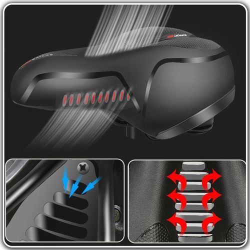 WYGODNE SIODEŁKO ROWEROWE PIANKA WYSOKO ELASTYCZNA + JARZMO DO MOCOWANIA na Arena.pl