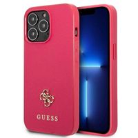 Guess GUHCP13LPS4MF iPhone 13 Pro / 13 6,1" różowy/pink hardcase Saffiano