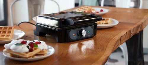 GOFROWNICA XXL 4 DUŻE GOFRY MARMURKOWA POWŁOKA REGULACJA TEMPERATURY na Arena.pl