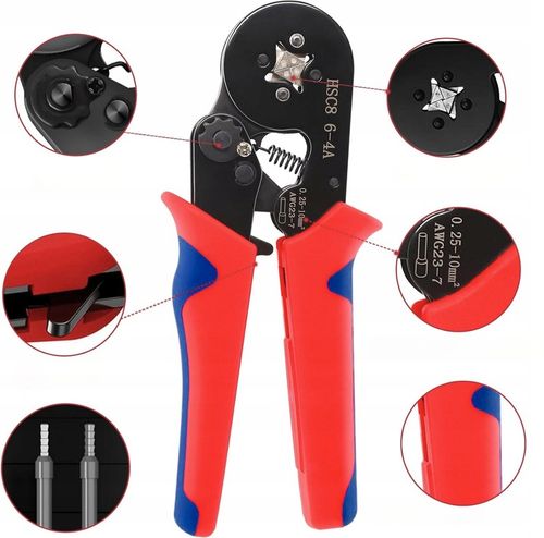 PRASKA ZACISKARKA DO KONEKTORÓW KOŃCÓWEK KABLI PRZEWODÓW + 1200 SZT na Arena.pl