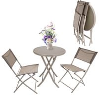 zestaw mebli na balkon ogród taras meble składane komplet stół 2 krzesła