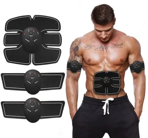 ELEKTROSTYMULATOR STYMULATOR MIĘŚNI BRZUCHA I RAMION EMS 3X na Arena.pl