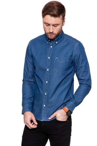 WRANGLER LS BUTTON-DOWN SHIRT MID INDIGO W58835P8E M na Arena.pl