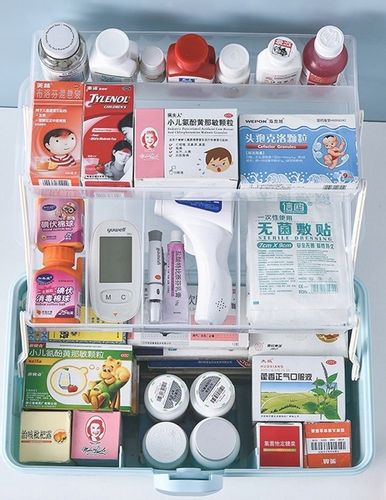 ORGANIZER POJEMNIK NA LEKI KASETKA APTECZKA DWUPOZIOMOWA Z BLOKADĄ DUŻA XXL na Arena.pl