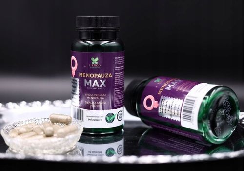 MENOPAUZA MAX PREMIUM dla dojrzałych kobiet Czerwona koniczyna Lanco 60kaps na Arena.pl