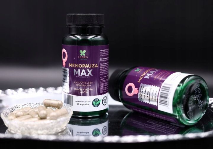 MENOPAUZA MAX PREMIUM dla dojrzałych kobiet Czerwona koniczyna Lanco 60kaps zdjęcie 9