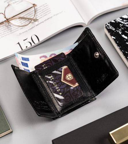 mały, skórzany portfel damski na zatrzask i bigiel - peterson na Arena.pl