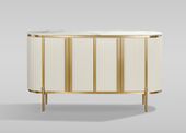 Komoda kremowa złota na nóżkach Omega 160x40x90