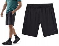 4F Męskie Klasyczne Spodenki Treningowe Oddychające CZARNE TFSHM383 > M