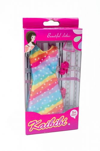 Ubranka dla Lalek SUKIENKA OKULARY BUTY suknia Ciuchy #A1 na Arena.pl