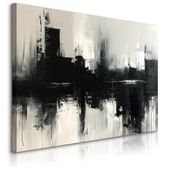 Obraz Na Płótnie Czarny Abstrakcyjny Wzór Do Salonu Sypialni 120cm x 80cm