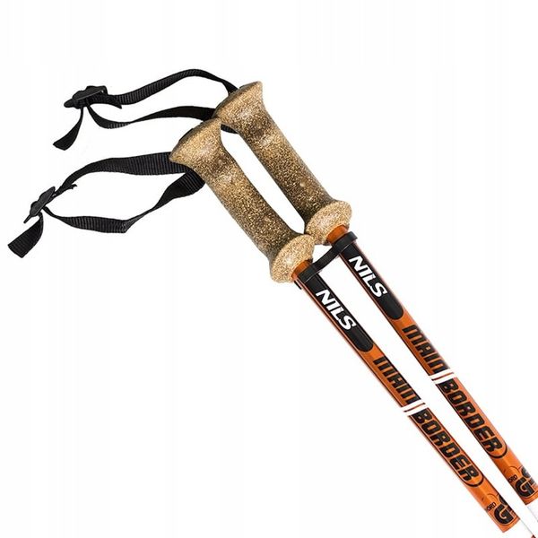KIJE TREKKINGOWE 65-135 cm Z WYMIENNYMI KOŃCÓWKAMI NILS TK696 CHÓD MARSZ zdjęcie 3