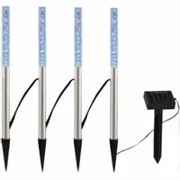 4 x LAMPKA OGRODOWA SOLARNA MULTIKOLOR LED