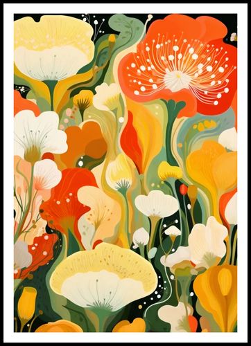 Plakat 70x100cm Kwiatowy Raj na Arena.pl