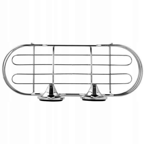 PÓŁKA ŁAZIENKOWA ŚCIENNA PRZYSSAWKI ORGANIZER STAL zdjęcie 3