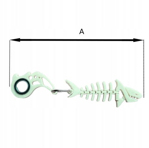 KEYSPINNER Zestaw BRELOCZEK do kluczy Keyrambit Rekin Świecący w ciemności na Arena.pl