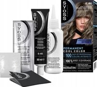 SYOSS PERMANENT COOL COLOR FARBA DO WŁOSÓW NR 6_46 CHŁODNY CIEMNY BLOND