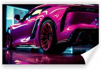 Fototapeta PREMIUM STRUKTURA ZMYWALANA tapeta samochodu sportowego
