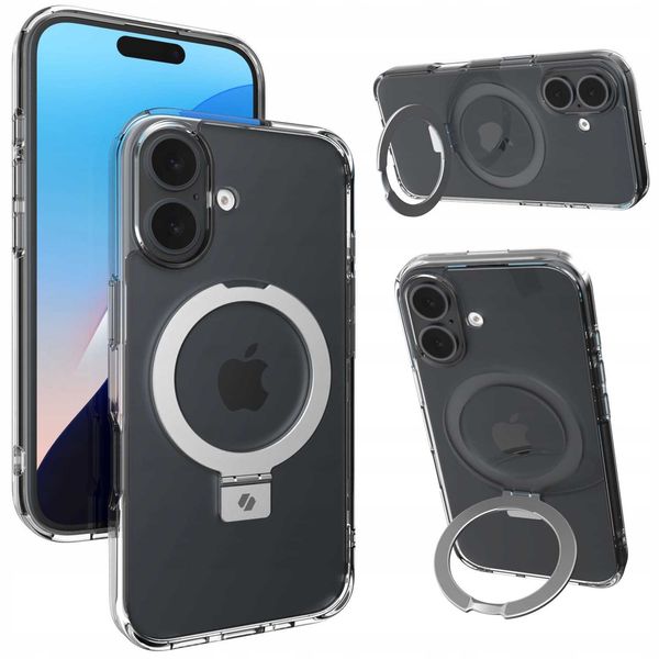 Spacecase Ring Pro Mag Iphone 16 Clear zdjęcie 1