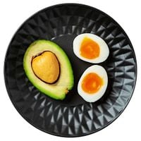 Talerz Deserowy Płytki Mały na Ciasto Deser Ceramiczny Czarny 20 cm