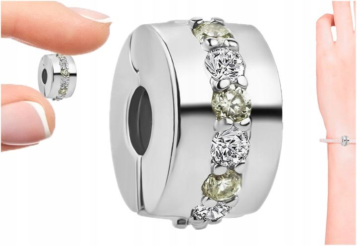 Charms Klips Charms Separator Srebrny Charms Trusky zdjęcie 9
