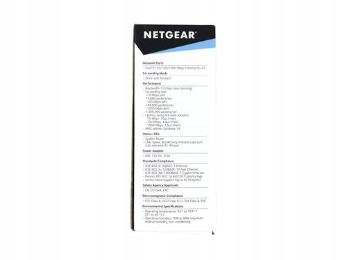 Switch NETGEAR ProSafe GS105GE 5 portów na Arena.pl