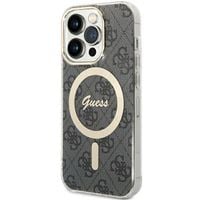 Etui Guess do iPhone 15 Pro, Czarny, MagSafe