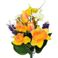 Bukiet żonkil tulipan bez x18 '02