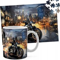ZESTAW KUBEK + PUZZLE 110EL - MOTOR MOTOCYKL