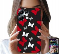 ETUI DO XIAOMI NOTE 13 PRO 5G - KOKARDKI CZERWONO BIAŁE MYSZKA, WZORY