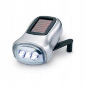 Latarka solarna 3 LED dynamo ręczna na korbkę bateria słoneczna na