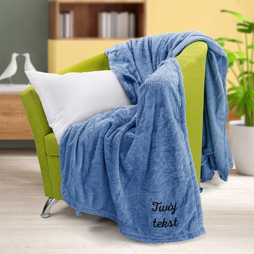 KOC z HAFTEM dedykacji 160 x 200 MIKROFIBRA DOWOLNY TEKST na Arena.pl