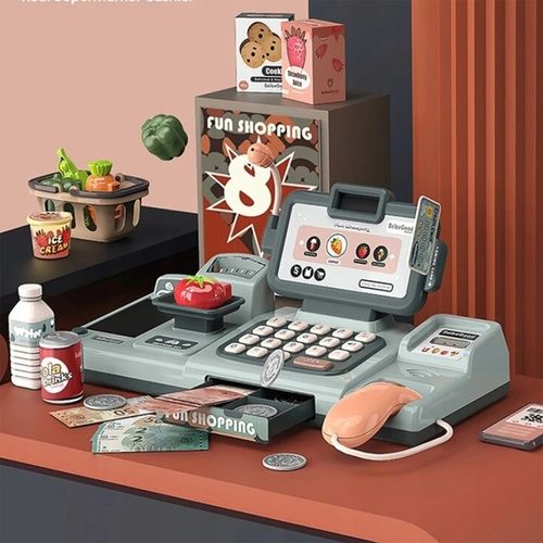 KASA FISKALNA SKLEPOWA INTERAKTYWNA ZAKUPY WAGA SKANER RUCHOMA TAŚMA KOSZYK na Arena.pl