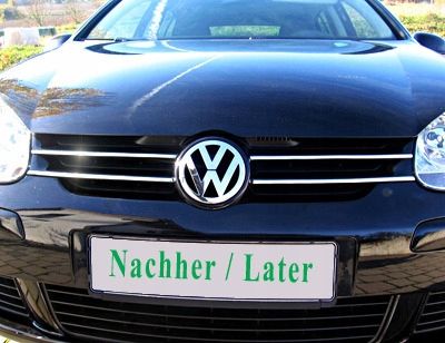 VW GOLF V Mk5 - Listwy CHROM GRILL atrapa Tuning na Arena.pl